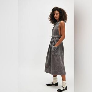 NWOT Free People The Other Side Corduroy MIDI Dress  MSRP $198